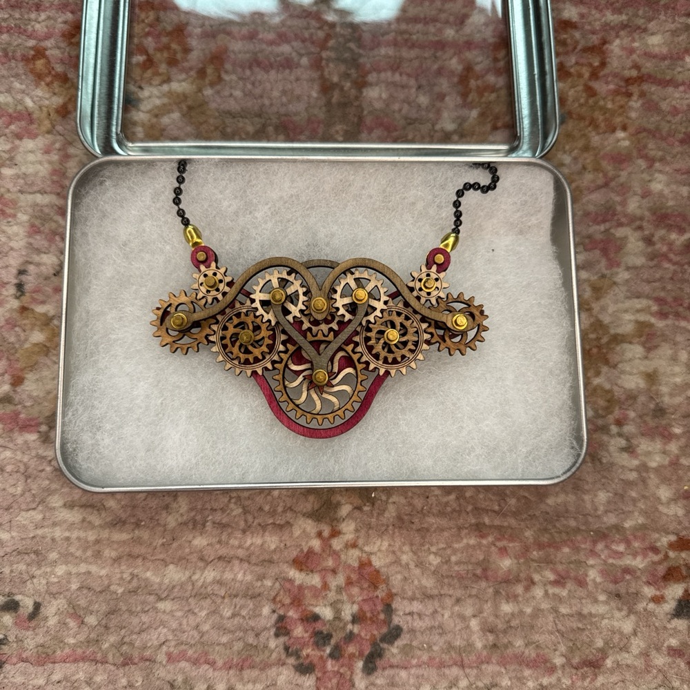 Gear Garb Kinetic Jewelry by Green Tree Jewelry - Tan, Brown, Burgundy